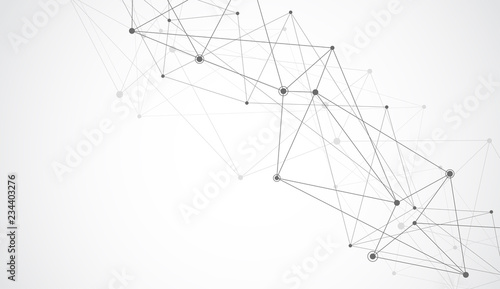 Connect Lines And Dots Internet Connection Abstract Sense Of Science And Graphic Design Banner Template For Technology Background Vector Illustration Buy This Stock Vector And Explore Similar Vectors At Adobe Stock