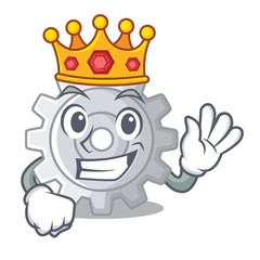 Wall Mural - King gear icon cartoon the design best