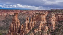 Time Lapse Of Clouds Over Colorado National Monument