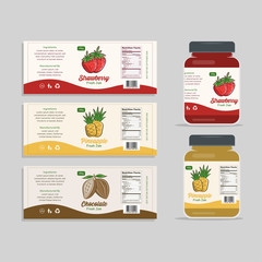 jam label packaging design