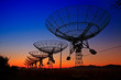 © pdm - The silhouette of a radio telescope observatory