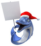 Fototapeta Pokój dzieciecy - Fun Dolphin - 3D Illustration