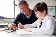 © Monkey Business - High School Tutor Giving Male Student Wearing Uniform One To One Tuition At Desk