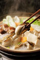 Wall Mural - 牡蠣鍋　Oyster hot pot