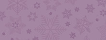 Purple Snowflake Banner