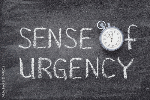 Fotomural sense of urgency watch