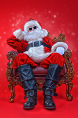 Wall Mural - cool modern santa claus