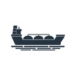 © salim138 - gas tanker isolated icon on white background, oil industry