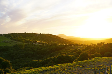 View of the TePaki Giant Sand Dunes at Cape Reinga (Te Rerenga Wairua), the northwesternmost tip of the Aupouri Peninsula, at the northern end of the North Island of New Zealand