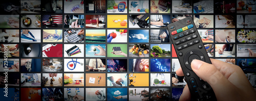 Cuadros en Lienzo Television streaming video. Media TV on demand