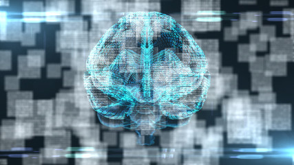 Wall Mural - technology of ai artificial intelligence big data machine deep learning