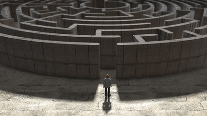 Mental health maze labyrinth confused post traumatic stress disorder