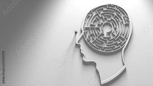 Cuadros en Lienzo Confused emotional instability schizophrenia psychopath and mental health