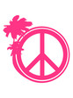 © Style-o-Mat-Design - ferien insel palmen urlaub meer strand sonne rund kreis no peace zeichen symbol frieden krieg hippie liebe böse gut logo design