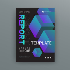 Wall Mural - template background design for poster book and magazine cover concept