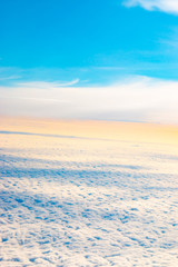 sky view from airplane