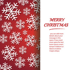 Wall Mural - snowflake banner for web Christmas concept background vector illustration eps 10