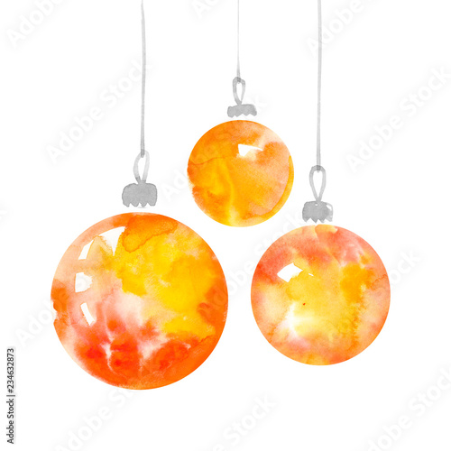 Orange gold Christmas decor...