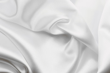 White satin silk, elegant fabric for backgrounds