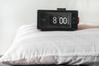 vintage retro alarm clock in the bedroom