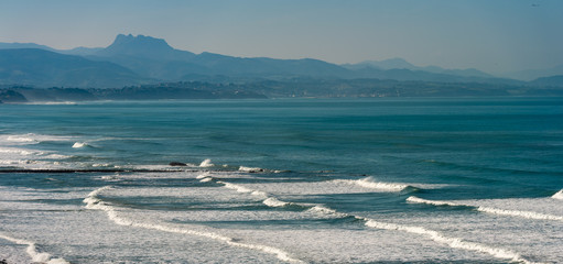 Basque Coast Beach in Biarritz in France