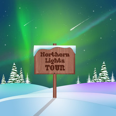 Sticker - northern lights tour