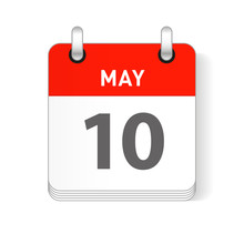 May 10 Calendar Date Design