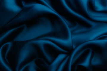 blue satin silk, elegant fabric for backgrounds