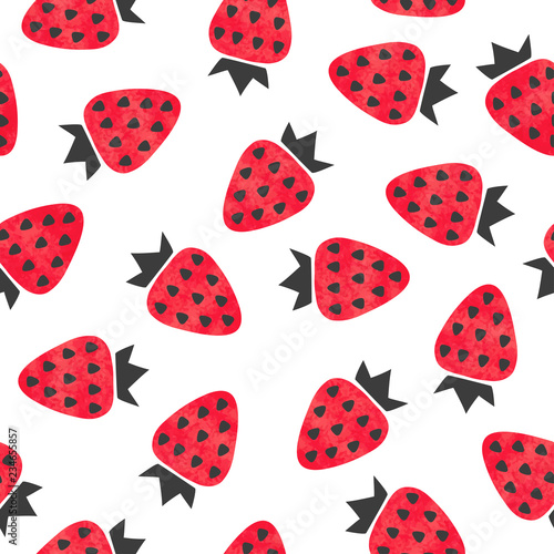 Seamless strawberry pattern...