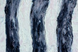American flag concept - Black and white stylized painting - Impressionism palette knife oil painting