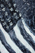 American flag concept - Black and white stylized painting - Impressionism palette knife oil painting