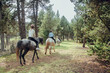 © ADDICTIVE STOCK - People riding horses in forest