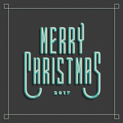 Wall Mural - Merry Christmas Greeting Card