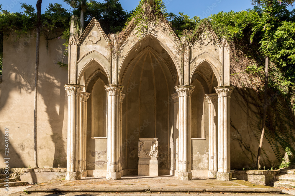 Стокове фото Gothic Architecture in the Caelian Hill in Rome. Gothic ...