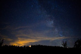 Fototapeta Tęcza - Astrophotography with a very amazing night sky and the milky way