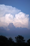 Fototapeta Na ścianę - storm white cumulus clouds