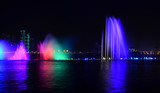 Fototapeta Miasto - Dubai Fountains at Night