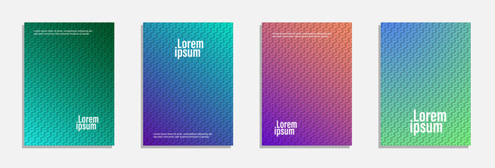 Minimal cover design. Set of geometric pattern background