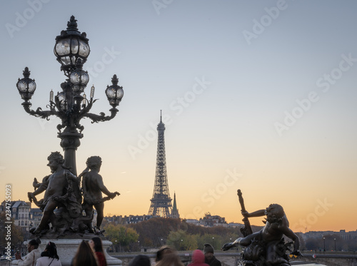 Paris France 11 18 2018 Panoramic View Of Paris And The Eiffel