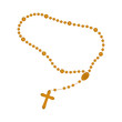 Isolated rosary beads icon. Vector illustration design