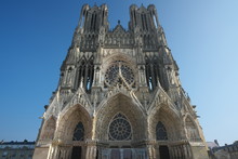 Reims,France-October 10,2018: Cathedral Of Notre-Dame Or Our Lady Of Reims In Reims, France