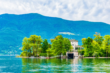 isola di brissago situated on lago maggiore, switzerland