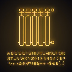 Sticker - Radiator neon light icon