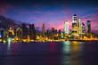 Manhattan skyline at dusk, NYC USA