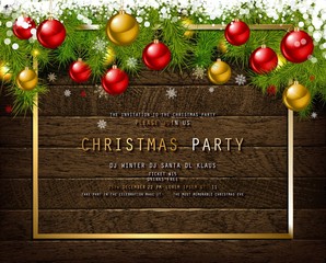 Invitation to Christmas party