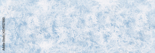 Textur blaues Eis, Eisfläche, Winter Hintergrund für Werbeflächen Fototapeta