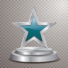 Podium Star Silver Turquoise