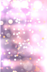 Wall Mural - abstract purple background with shiny blurred bokeh lights