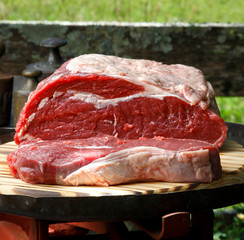 Poster - fresh raw striploin steak