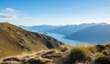 Lake Wanaka And Mountain Panorama, View From The Isthmus Peak Track, Otago, South Island, New Zealand, Oceania
